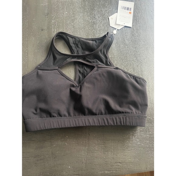 Buffbunny Collection Other - Buffbunny Collection Ambrosia Sports Bra Onyx Black Nubre High Neck Large NWT